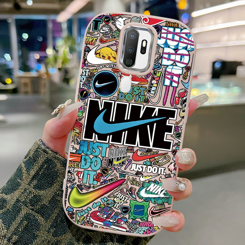 Casing Hp Untuk OPPO A5 2020 A9 2020 Case Casing Hook HP Kasing bulat gemuk Cesing Silikon Softcase