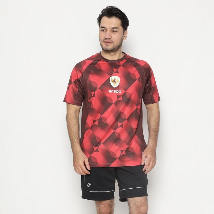 ASLI Erspo Timnas Jersey Pre Match Red Black READY STOCK