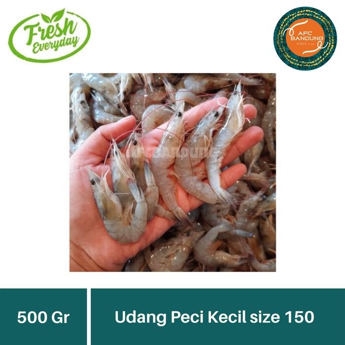 Eat77- Udang Peci Kecil Size 150 Fresh 500Gr Udang Jebung Vanami Kecil Segar