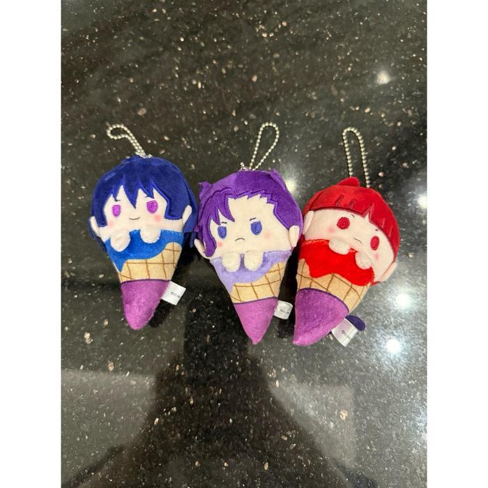HOT SALE MAIRIMASHITA IRUMA-KUN ICE CREAM PLUSH GANCHI KEYCHAIN TAPI NUI IRUMA KUN KALEGO SENSEI