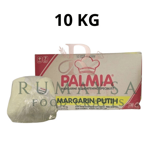Palmia Margarin Putih Untuk Buttercream Profesional, Cake Decorating & Bakery Repack 10 Kg
