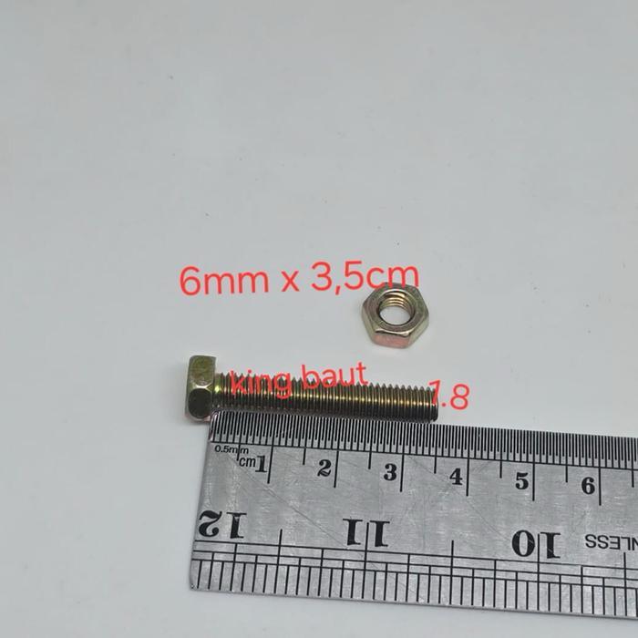 Terlaris Baut 10 + Mur (6Mm) X 3,5 Cm