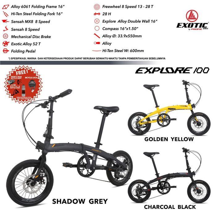 SEPEDA LIPAT 16" EXOTIC EXPLORE 100 - NO BUBBLEWRAP