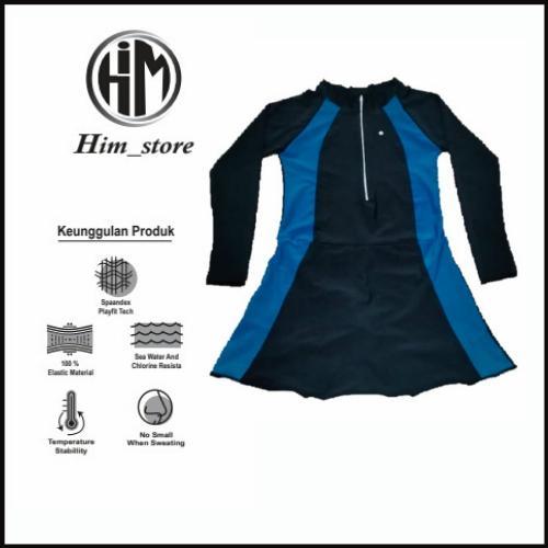 Baru Baju Renang Rok Wanita Dewasa Lengan Panjang/Baju Renang Rok Dewasa