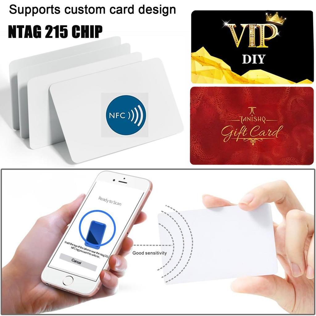 NFC Card NTAG215 NFC Tags Printable NFC 215 Cards NFC Business Cards White RFID Smart Card NFC Chip