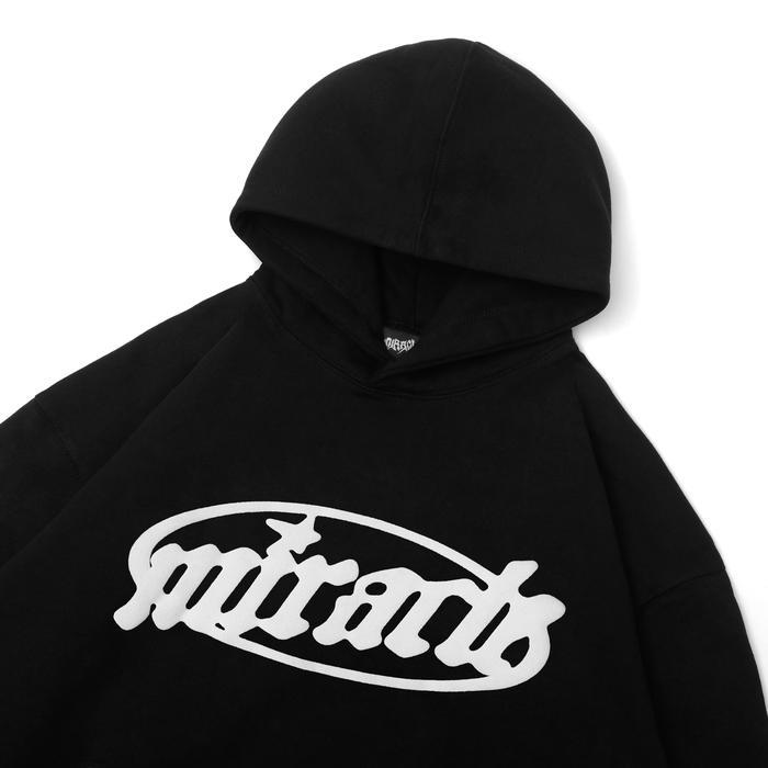 Miracle Mates - Glint Black Heavyweight Hoodie Terlaris