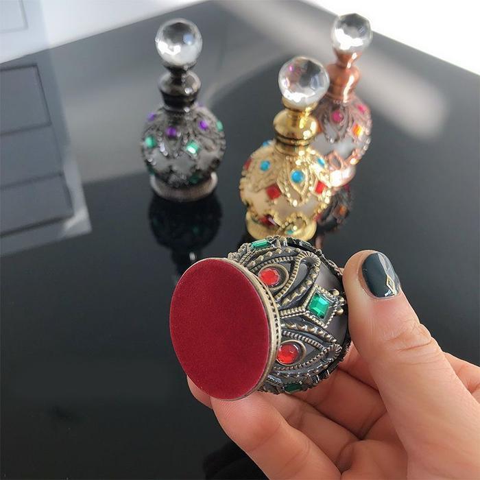 15Ml Botol Parfum Arab Bahan Metal Botol Parfum Kosong Arab Botol Parfum Arabian Isi Ulang Untuk