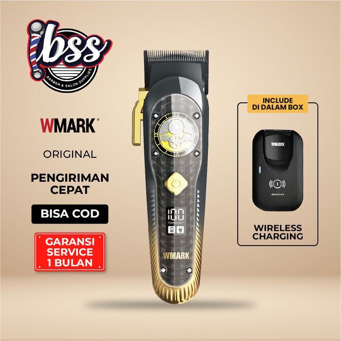 Wmark Clipper Ng 135 Cordless + Wireless Charger / Professional Electric Hair Clipper Cordless /