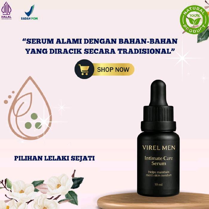virel men serum 100% bahan alami racikan tradisional untuk perawatan pria