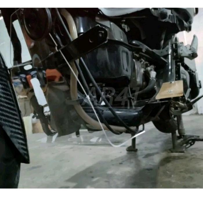 DEK BAWAH COVER BAWAH MIKA/AKRILIK DAN PIJAKAN KAKI/BOARD FOOTREST Full set Nmax old dan nmax new
