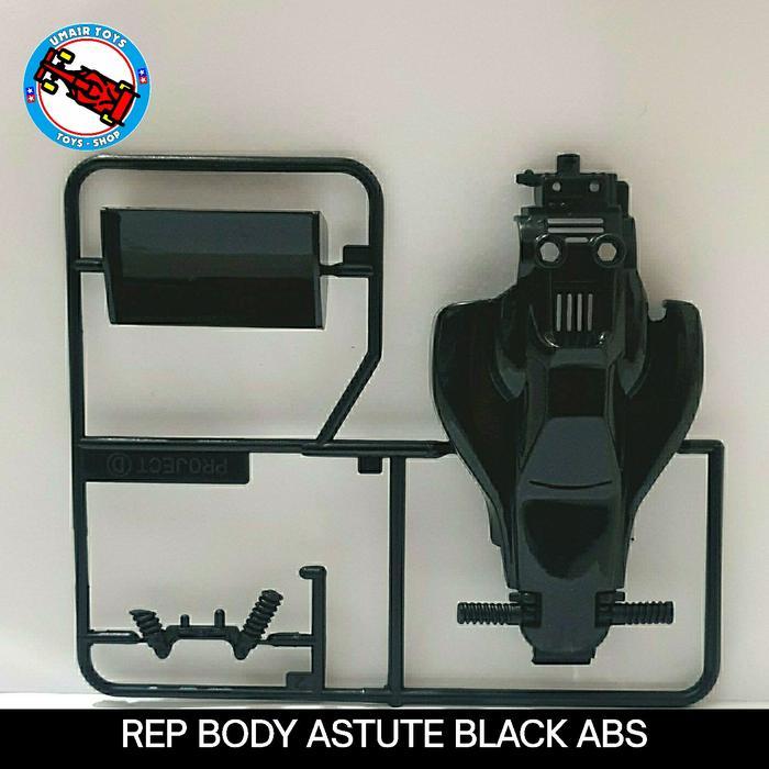 Tamiya Body Astute ABS / Rep body tamiya astute black / Hitam bahan abs
