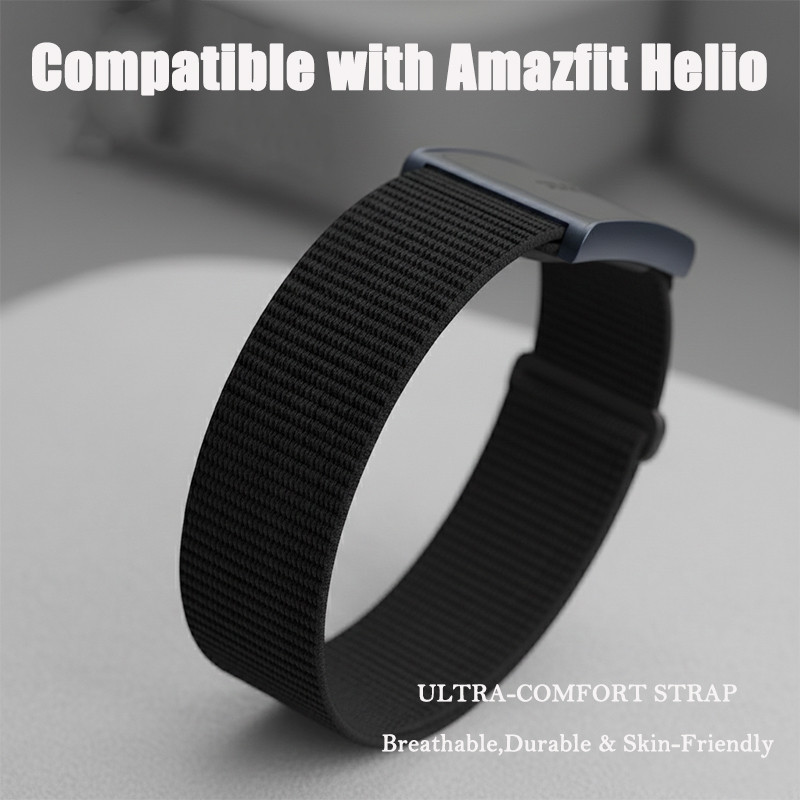 Nylon Biceps Strap for Amazfit Helio Adjustable Replacement Bracelet for Amazfit Helio Fitness