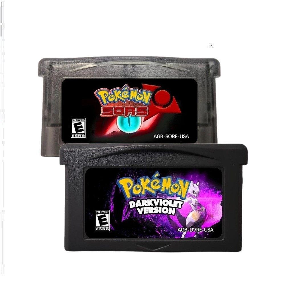 GBA English Game Cartridge ,RTC Pokmon Series Game Cartridge, Light Platinum Fire XYDark Worship2GBA