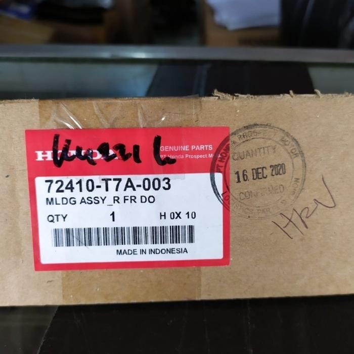 List Kaca Weather Strip Pelipit Jendela Luar Honda HRV Original