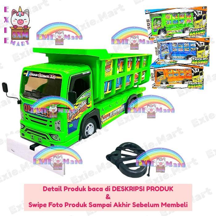 Mainan Anak Mobil Bus Truck Basuri Lampu Telolet Oleng Plastik Jumbo Dan Musik [Dt01] - Truck Oleng
