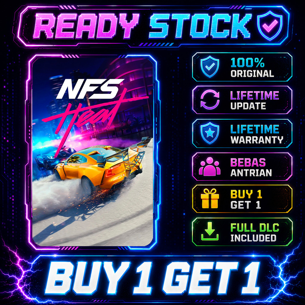Need for Speed: Heat PC ORIGINAL Steam Offline Sharing Garansi Selamanya Beli 1 Gratis 1