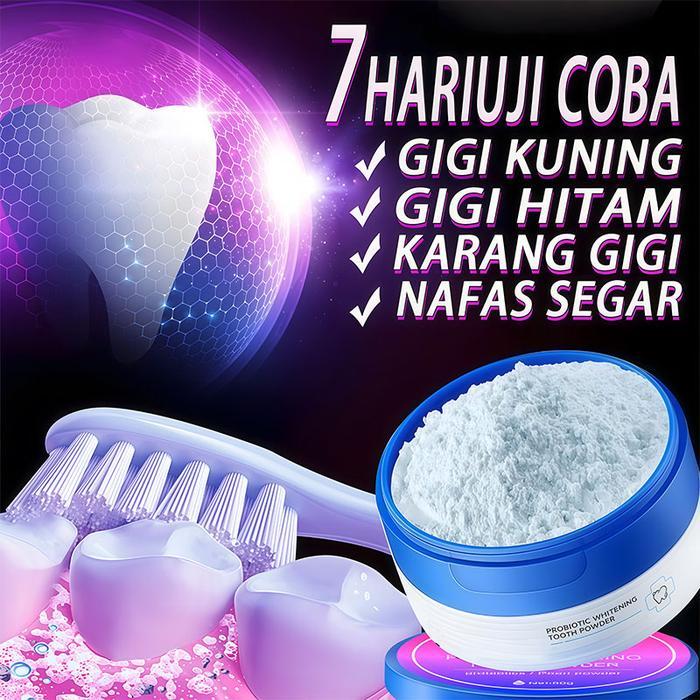 BPOM 7 Hari Uji Coba - OUZI Bubuk gigi Gigi Kuning Gigi Hitam Gigi Karang Gigi Nafas Segar Pasta