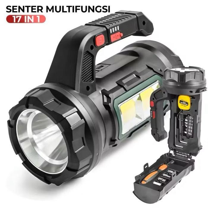 DL-119 SENTER TANGAN JUMBO SENTER MULTIFUNGSI 17 IN 1 SENTER MULTIFUNGSI