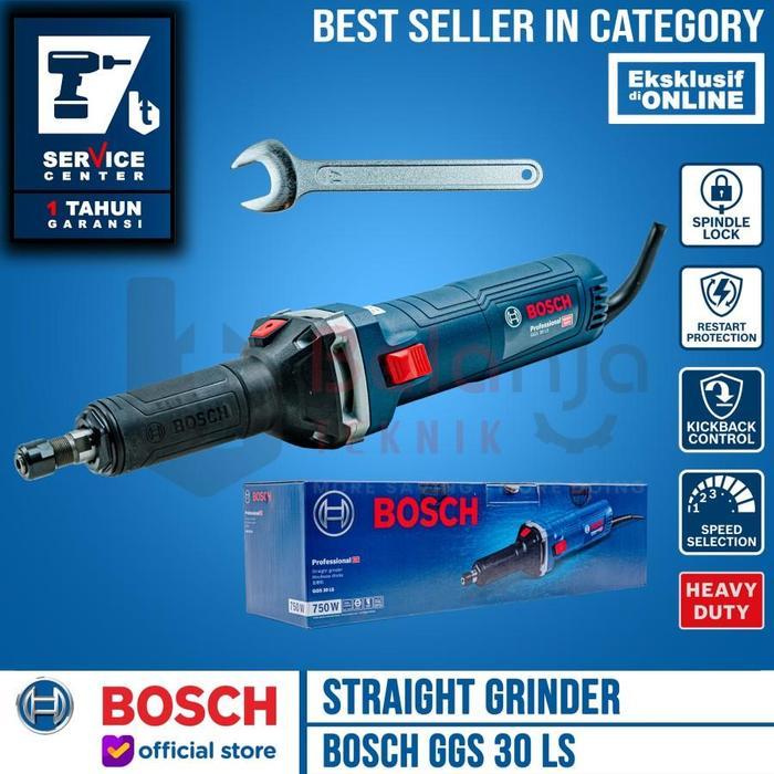 Bosch Straight Grinder GGS 30 LS Mini Gerinda Lurus Botol Tuner 750W - GGS 30 LS