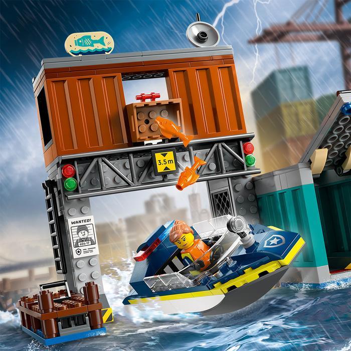 ID-JMP LEGO City LEGO Police Speedboat And Crooks Hideout 60417 Original