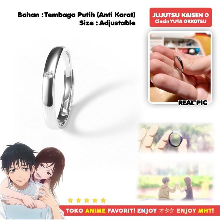 Cincin Yuta Okkotsu Rika moto Anime Jujutsu Kaisen Cosplay