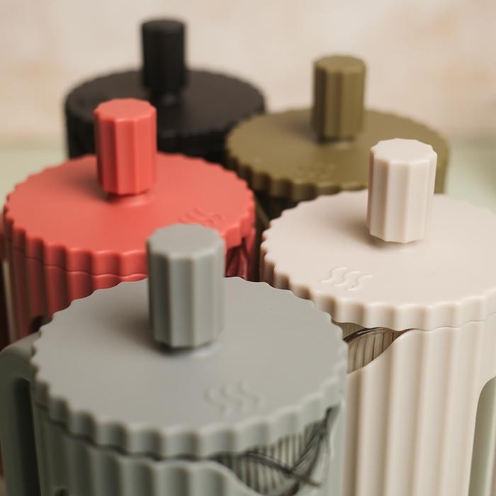 

KAIA FRENCH PRESS - OTTEN COFFEE TEA PLUNGER GLASS / ALAT KOPI GELAS KACA MINIMALIS PASTEL 350ML