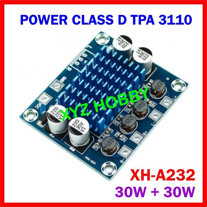 New XH-A232 TPA3110 Class D Power Amplifier 2x30W TPA 3110 XHA 232