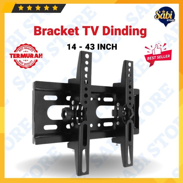 MOUNTING BRACKET BREKET DINDING TV LCD LED PLASMA 14 - 42 INCH