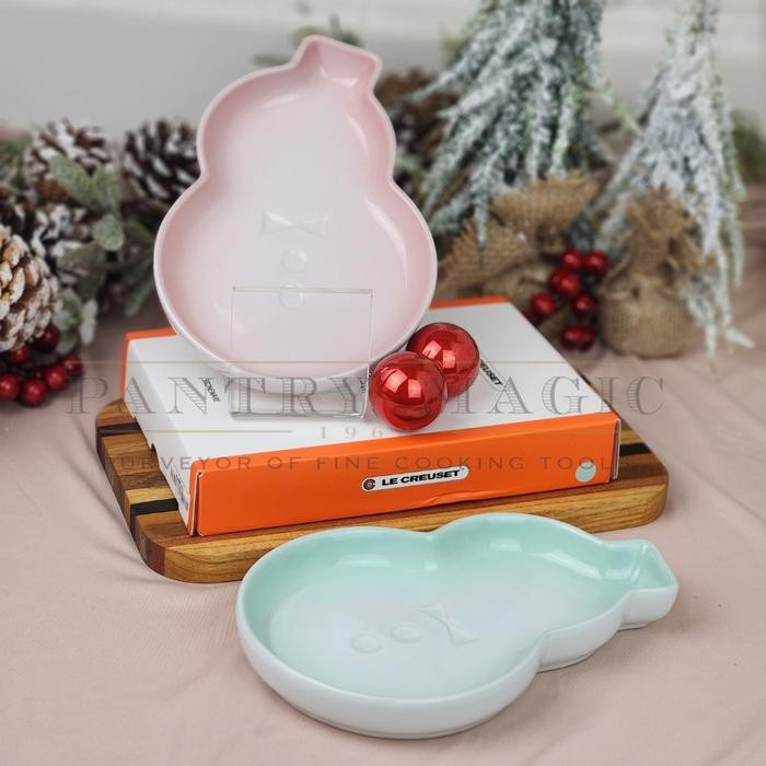 LE CREUSET SNOW MAN DESSERT PLATE / PIRING KUE / PIRING SAJI
