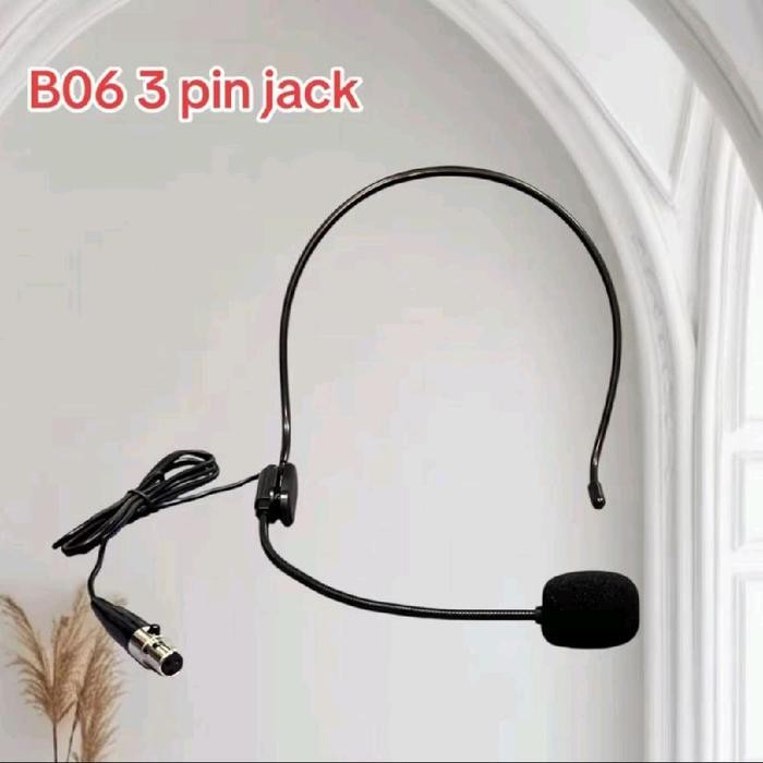 Headset Mic Wireless Bando 3 Pin Cabutan