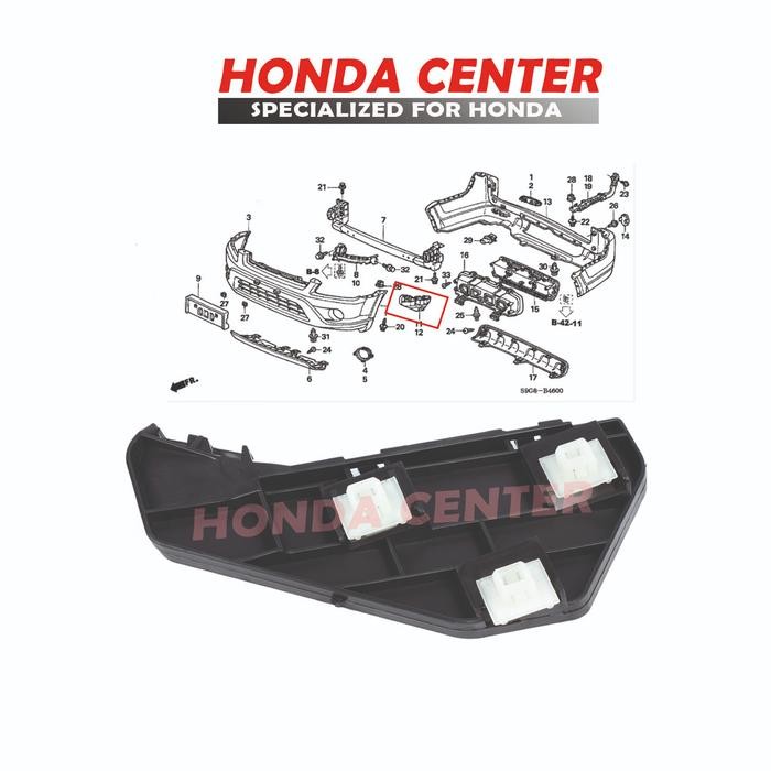 Jual Breket Spacer Bumper Bemper Depan Crv Gen2 2002 2003 2004 2005 2006