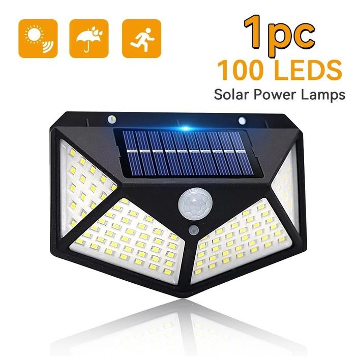 Lampu Dinding Solar / Lampu Taman LED Outdoor / Lampu Solar 100 LED