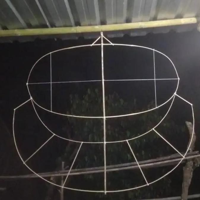 KERANGKA LAYANGAN PEGON 1 METER BONUS SENDAREN