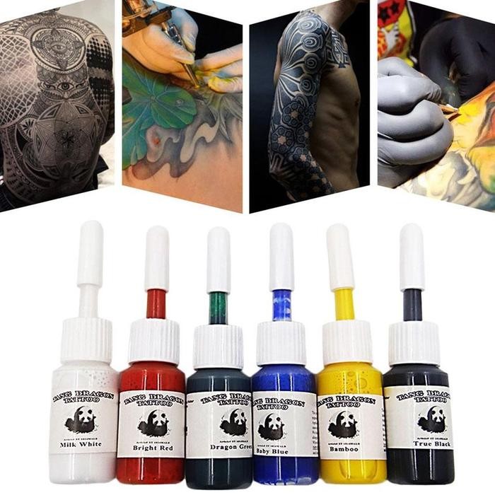 

Terlaris! Panda 10Pcs / 6Pcs Original Set Tinta Tato 30Ml / 5Ml Semi Permanen Tinta Tatto Termurah