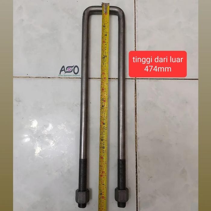 Jual U Bolt U-Bolt Begel Begol Per Belakang Dyna Dutro Ht125 Ht130 Ht 130
