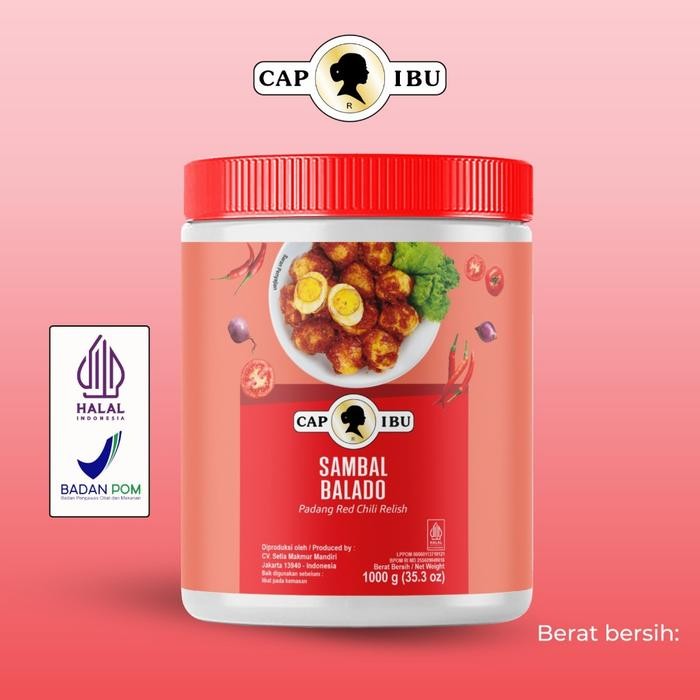 

ASLI CAP IBU Sambal Balado Kemasan Pot READY STOCK