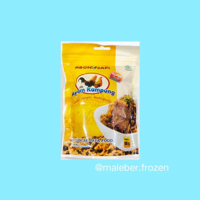 

Pilihan- Abon Sapi Cap Ayam Kampung 100Gr