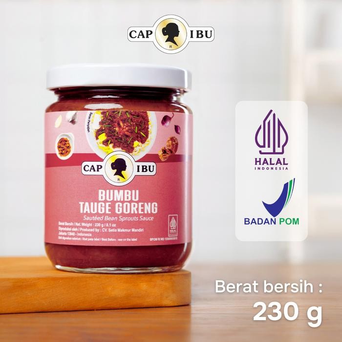 

TERMURAH CAP IBU Bumbu Tauge Goreng Kemasan Jar Beling READY STOCK