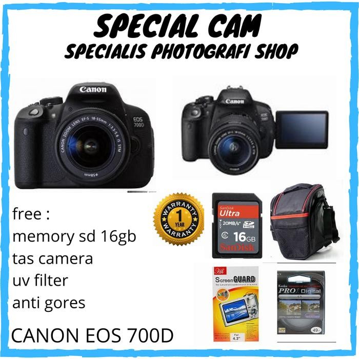 CAMERA CANON EOS 700D KIT 18-55MM / CANON EOS 700D KIT 18-55MM / 700D Shopeseler