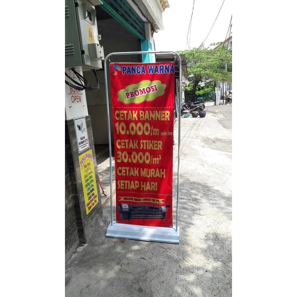 

DOORSTAND BANNER 60X160 / CETAK DOOR STAND / DOOR FRAME STAND BANNER