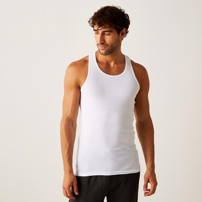MAX FASHION SET OF 2 - PLAIN SLEEVELESS VEST PRIA HITAM