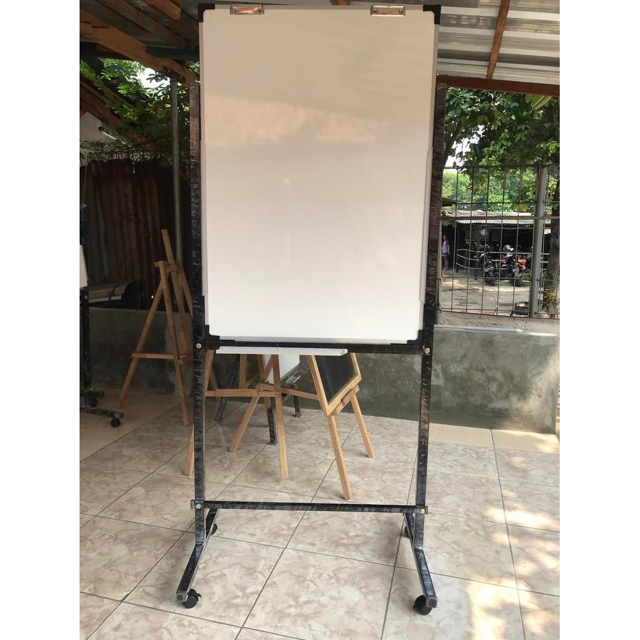 

NEW PRODUK WHITEBOARD STANDING 70X100 MAGNETIC DOUBLE FACE TUTI FRUITY