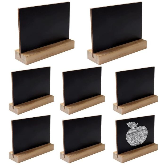 

NEW PRODUK 10PCS PAPAN TULIS KAPUR KECIL PAPAN HITAM KAPUR CAFE MINI CHALKBOARD TUTI FRUITY