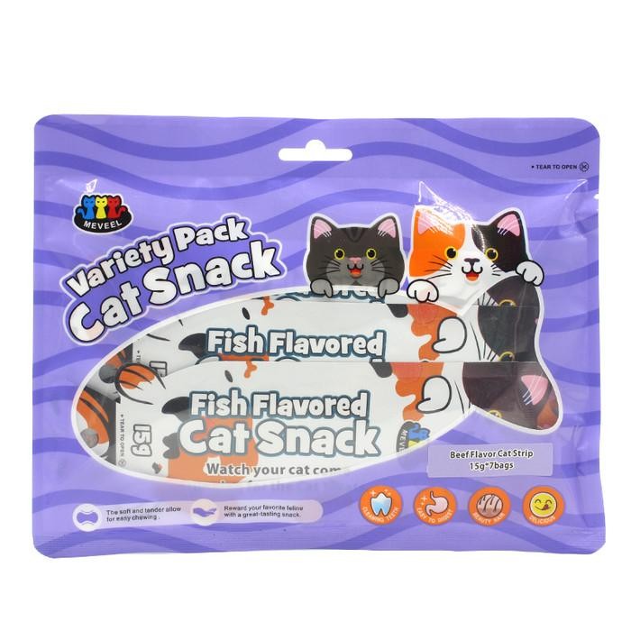 Pilihan- Meveel Cat Snack Kucing Strip