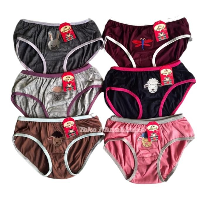 Pilihan- Cd Anak Perempuan Lusinan Golden Nick 045 Warna Gelap Celana Dalam Anak Cewek Bahan