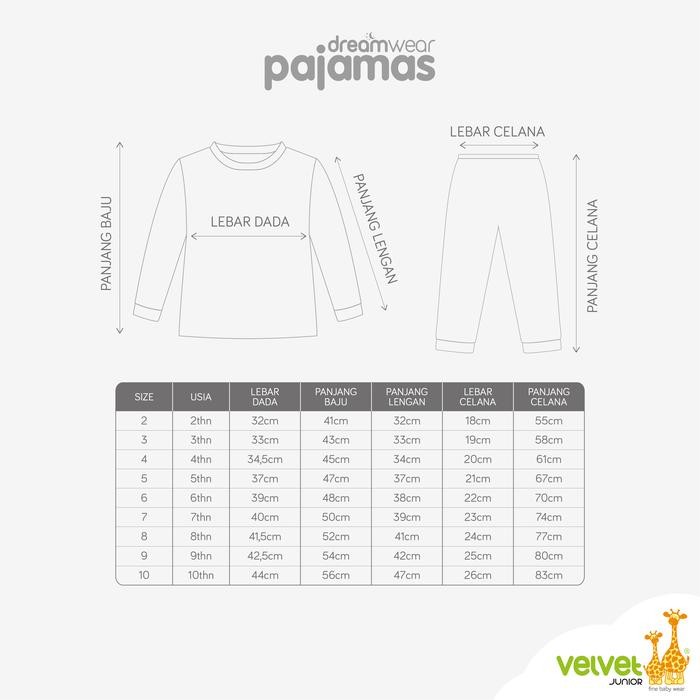 Pilihan- Velvet Junior Piyama Anak Laki-Laki Dreamwear Boys - 1 Stel - Bruum Bruum, Brave