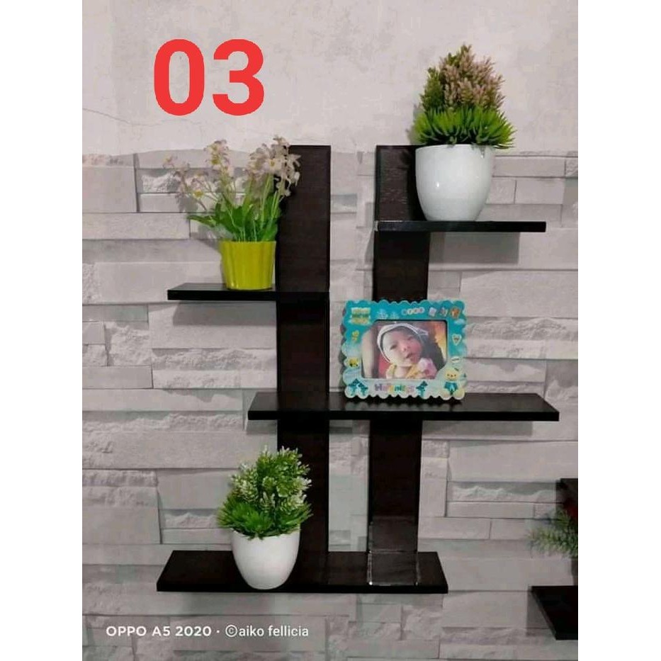 

New [COD] Rak Pot Bunga Dinding Gantung Dekorasi Hiasan Pajangan Lapis HPL