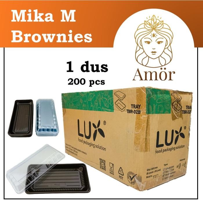 

[ 1 dus ] mika brownies M medium size sedang bolu bento coklat bronis cokelat brownis lux