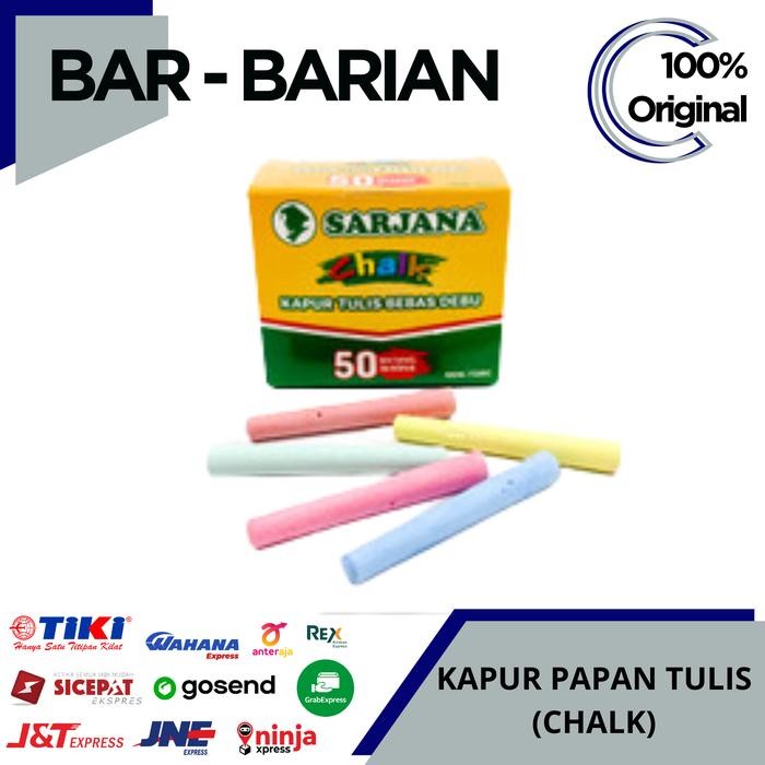 

New KAPUR PAPAN TULIS ( CHALK ) / KAPUR WARNA / KAPUR SARJANA BERWARNA