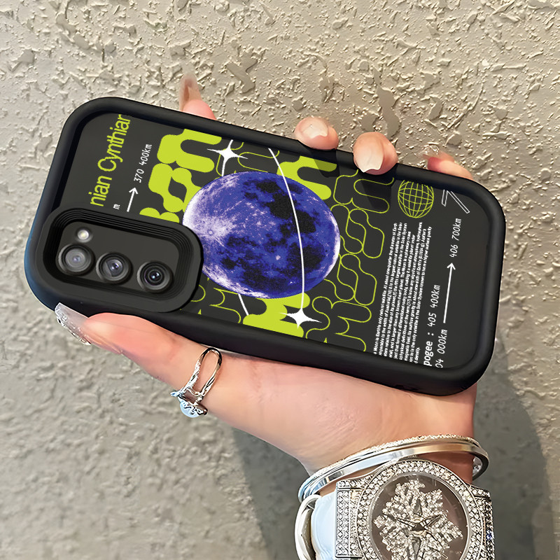 Casing Hp Untuk Samsung S24 FE S20 FE Samsung S21 FE Case Bulan ungu Softcase Silikon Kesing Rasakan